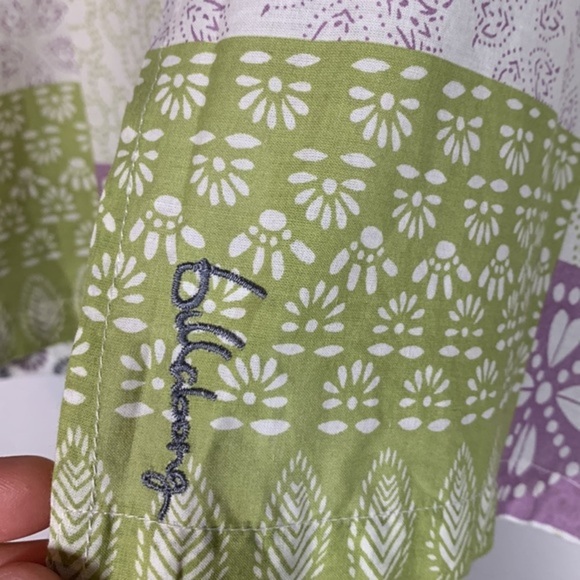 Billabong Green & Purple Floral Design Tank Top - Picture 5 of 6